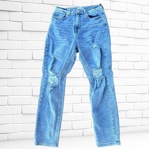 FOREVER 21 High Rise Slim Fit Stone Washed Jeans Size 3